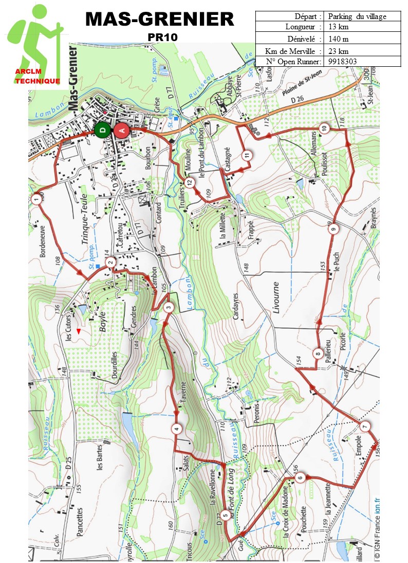 Randonnée à Mas-Grenier